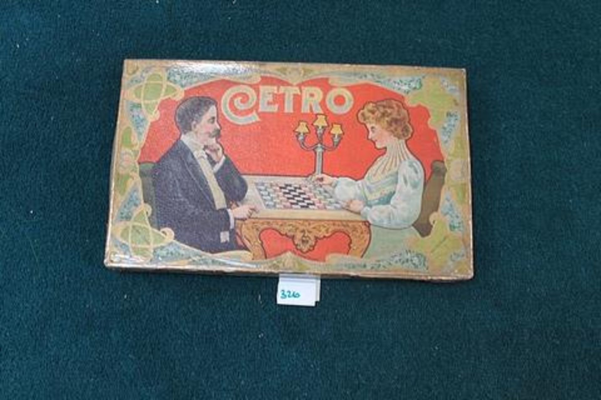 Cetro (1903) Board Game In Box The Players Have To Get Their 14 Playing Pieces (Crowns And Bishop'