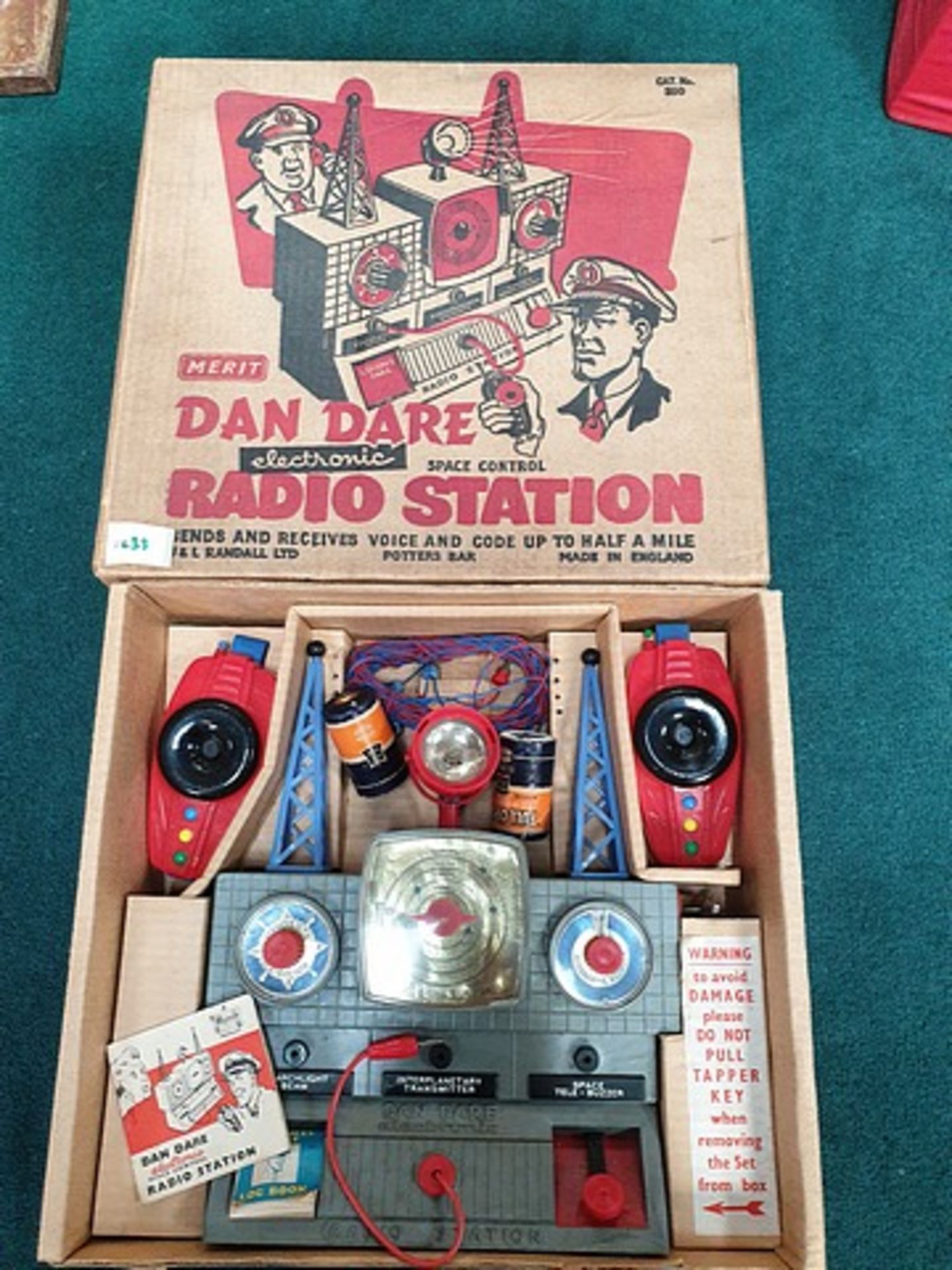 Merit Dan Dare Electronic Space Control Radio Station 1962 Complete With Box - Image 2 of 3