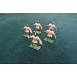 5 x Britains Toy Soldiers Comprising Knights/Medieval Yellow And White