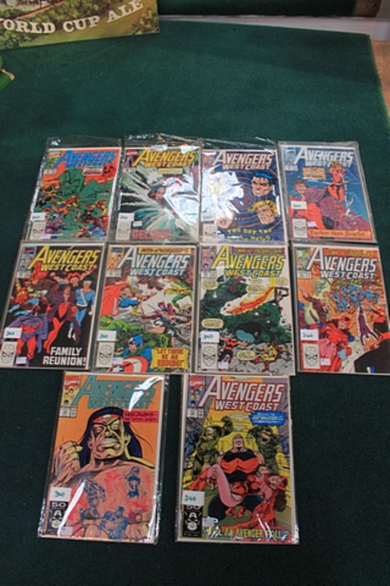 10 x issues Marvel Comic Avengers Demonica Rising #73 Aug-91 Chaos And Chysanthemums #72 Jul-91