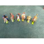 6 X Britains Assorted Knights On Horseback