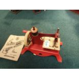 TSM Junior Toy Sewing Machine With Clamps And Instructions