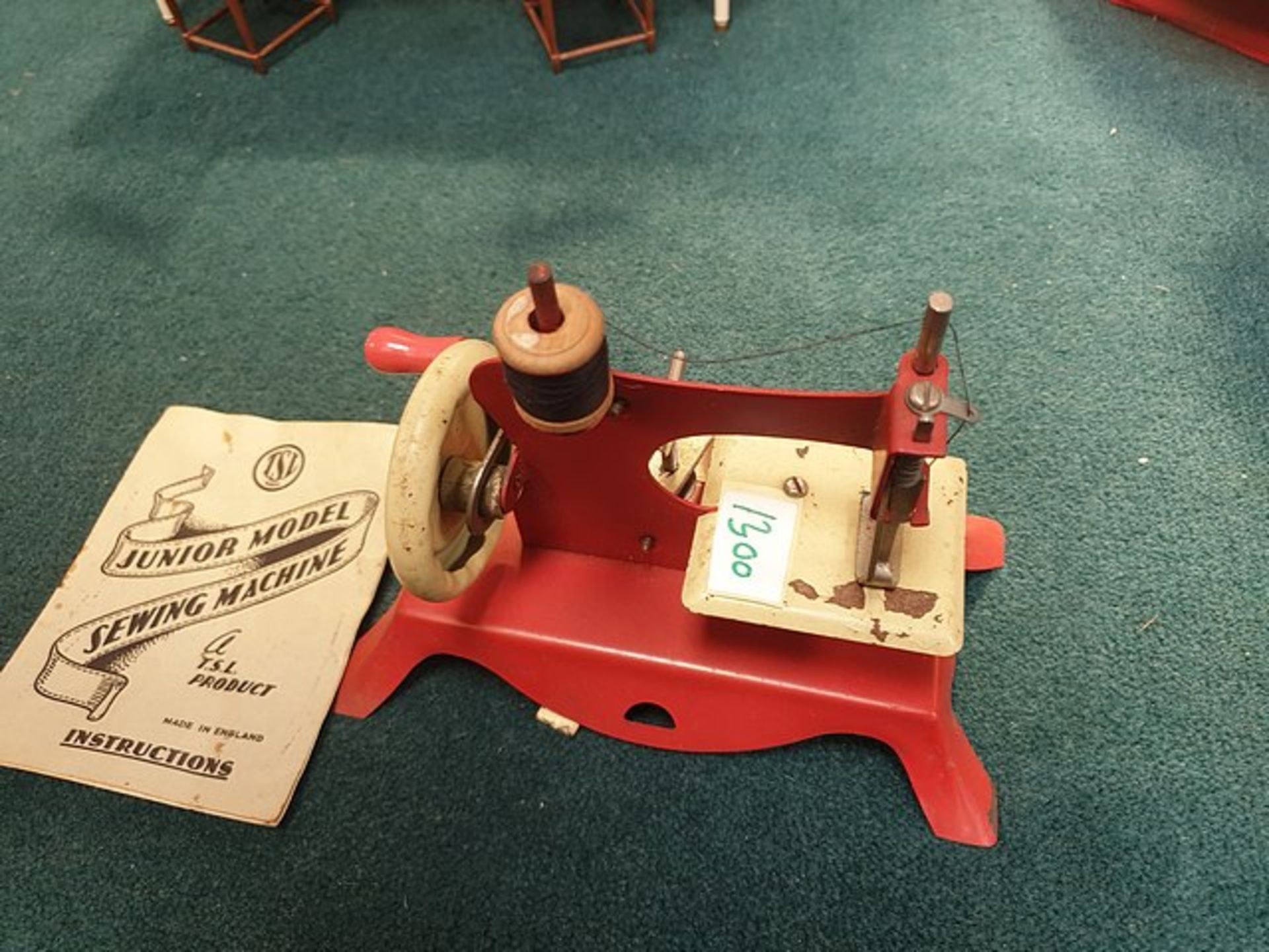 TSM Junior Toy Sewing Machine With Clamps And Instructions