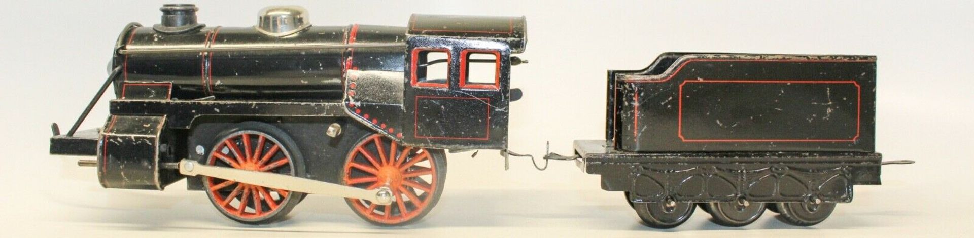 Karl Bub (KBN) Clockwork 0-Gauge Locomotive Vintage Large Passenger Train Set Tin Lithograp Large - Image 2 of 5