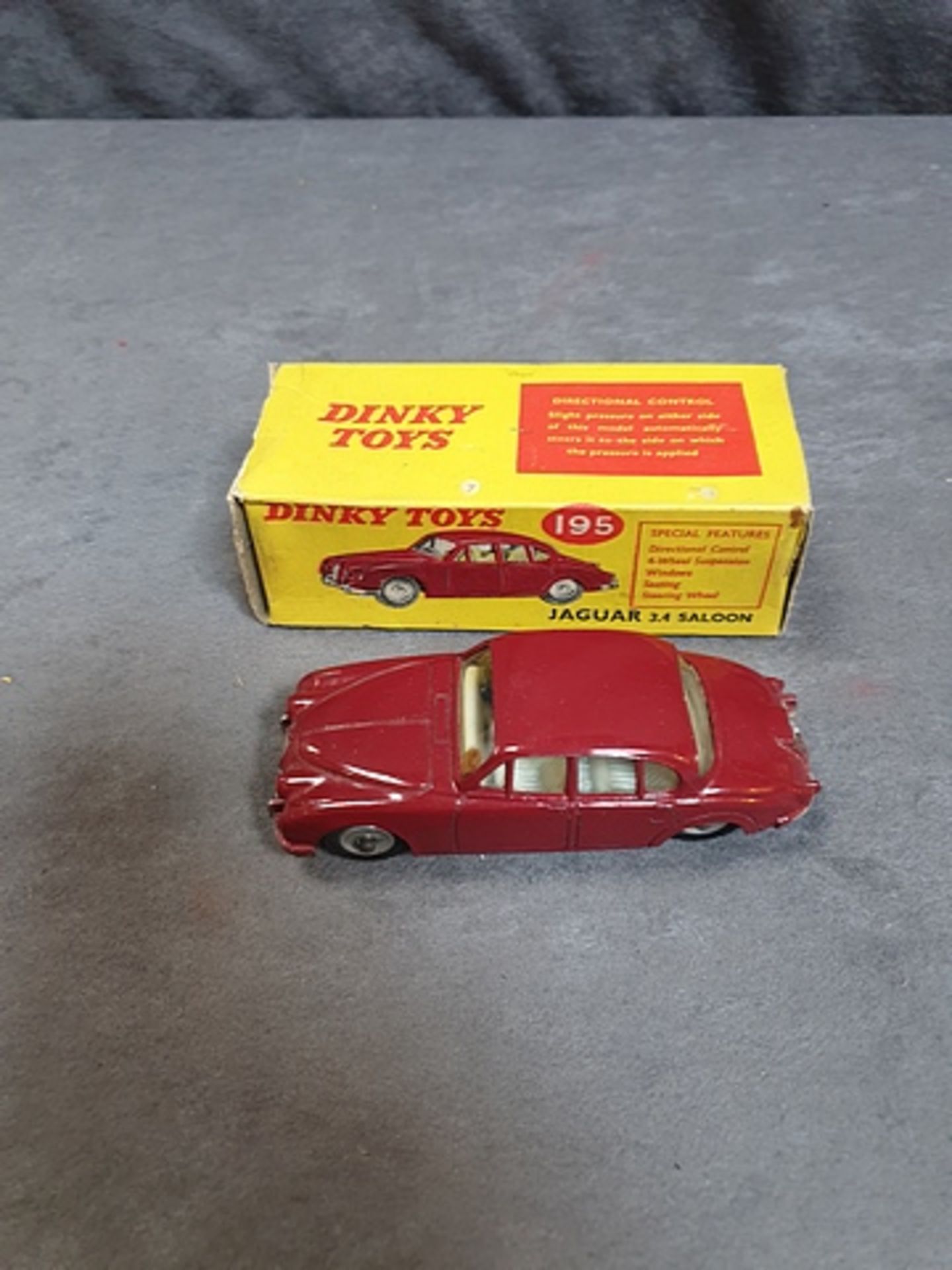 Dinky Diecast Toys #195 Jaguar 34 Saloon Complete In Original Box