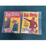 2 x Bob Steele Series Comics comprising Bob Steele Western #55 L. Miller & Son, 1951 Series Dynamite