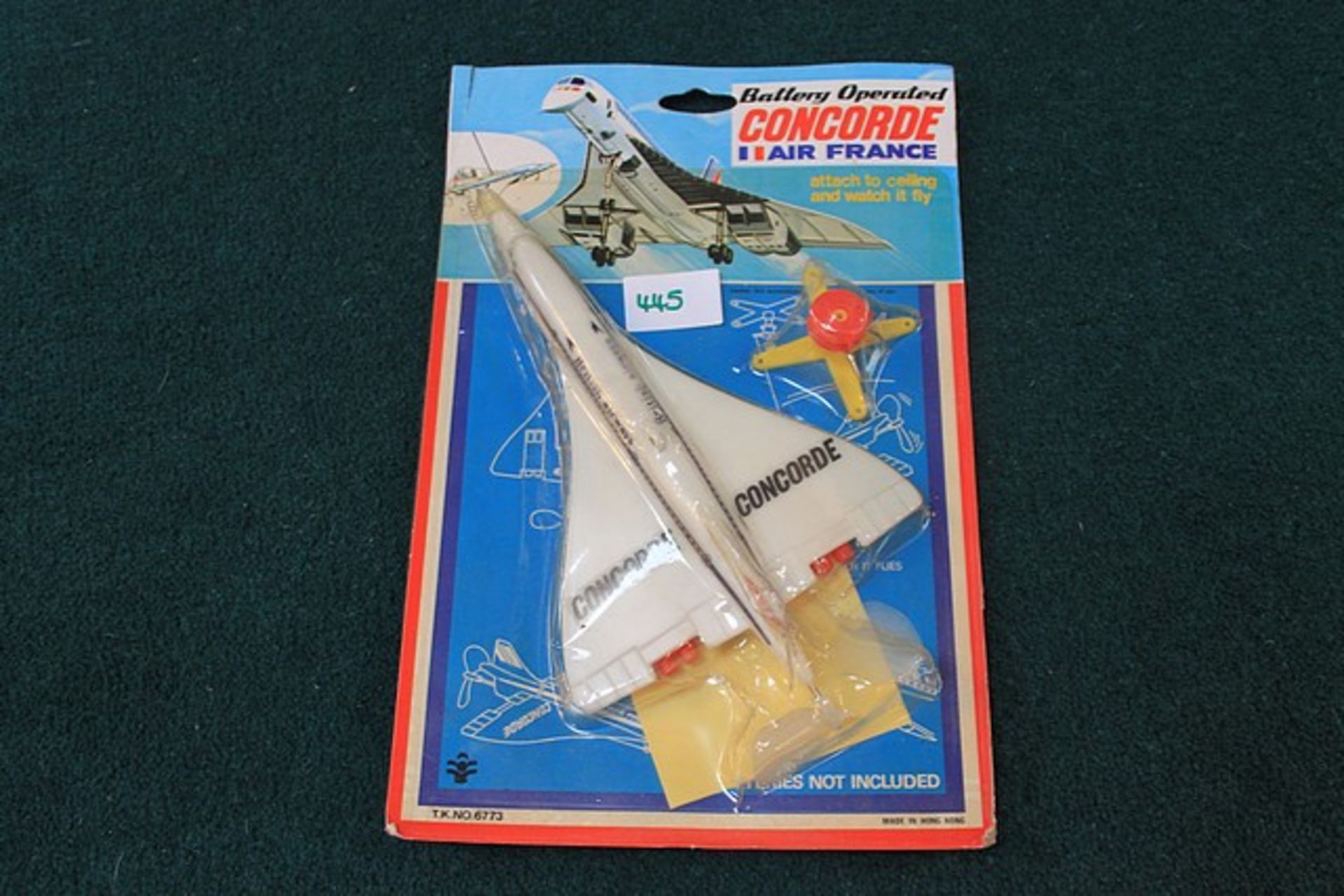 T K Hong Kong NO 6773 Battery Operated Concorde Air France In Original Packaging