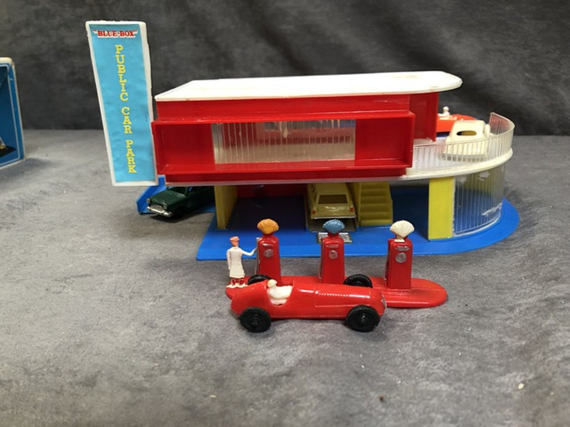 Blue Box International #7484 Double Storey Public Car Park With Petrol Service Station Made In