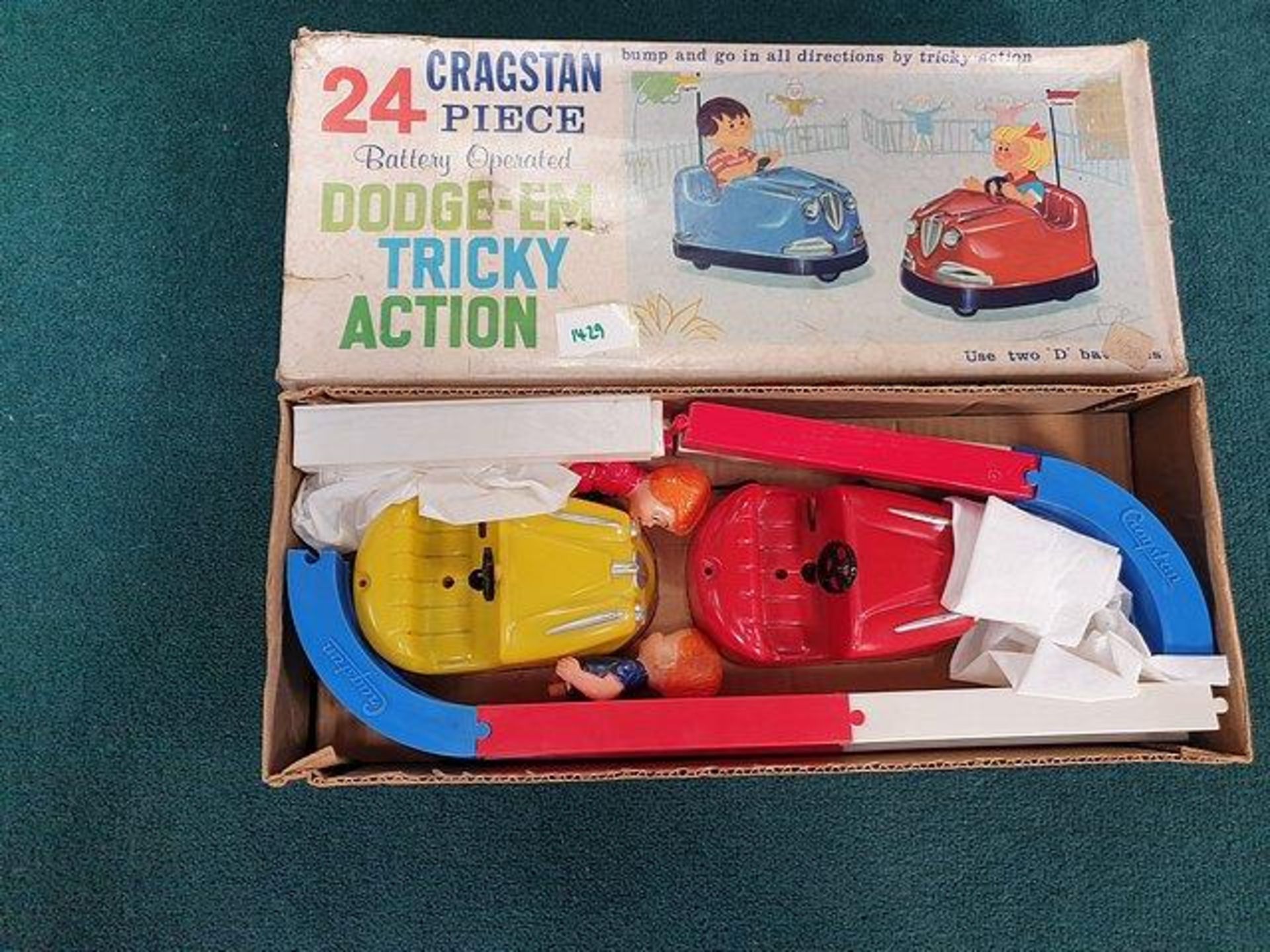 Cragstan 24 Piece Battery Operated Dodge-Em Tricky Action Bump And Go In All Directions By Tricky