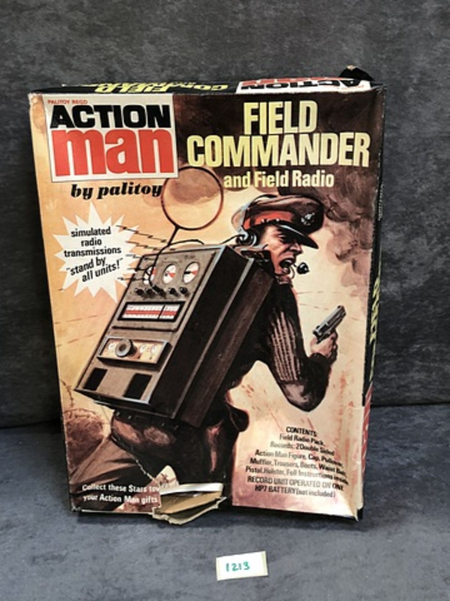 Action Man By Palitoy Field Commander And Field Radio Complete With Box (Slight Damage To Box)