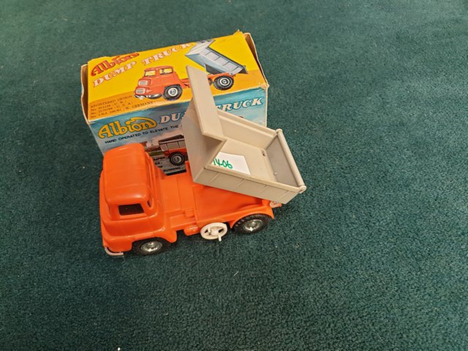 OK Toys (Hong Kong) # 3748 Friction Albion Dump Truck Complete With Box