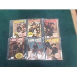 6 x Issues Lash Larue Western Comic issue numbers #50, 51, 52, 56, 60 and #61 L. Miller & Son,