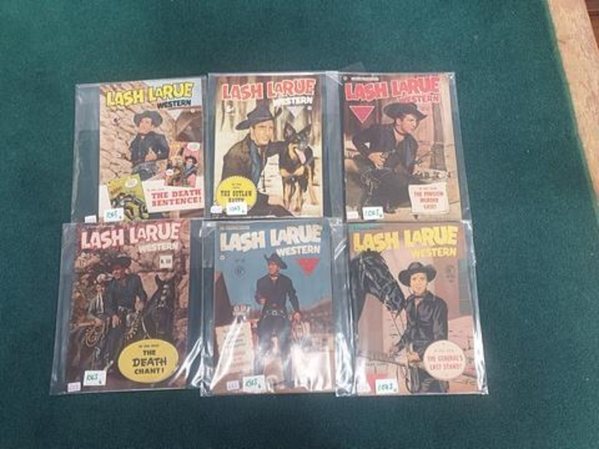 6 x Issues Lash Larue Western Comic issue numbers #50, 51, 52, 56, 60 and #61 L. Miller & Son,