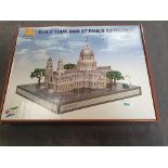 3D World Famous Landmark Paper Model Kit build your own St Paul's Cathedral No M11 complete with box