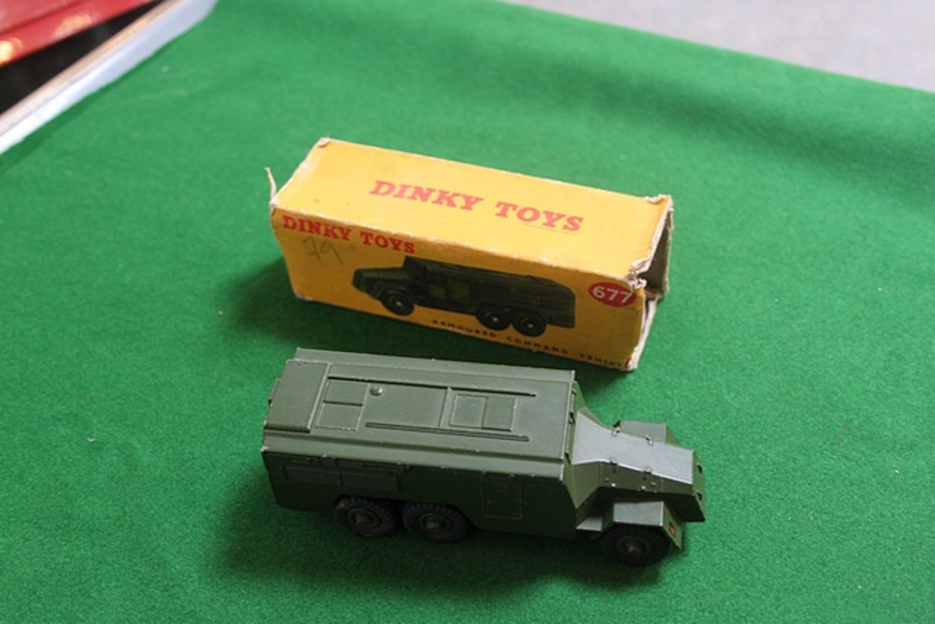 Dinky Toys Diecast #677 Armoured Command Vehicle Complete With Box (Box Is Damaged)