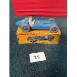 Dinky Toys Diecast #230 Talbot Lago Racing Car Blue With Yellow Racing #5 Complete With Box