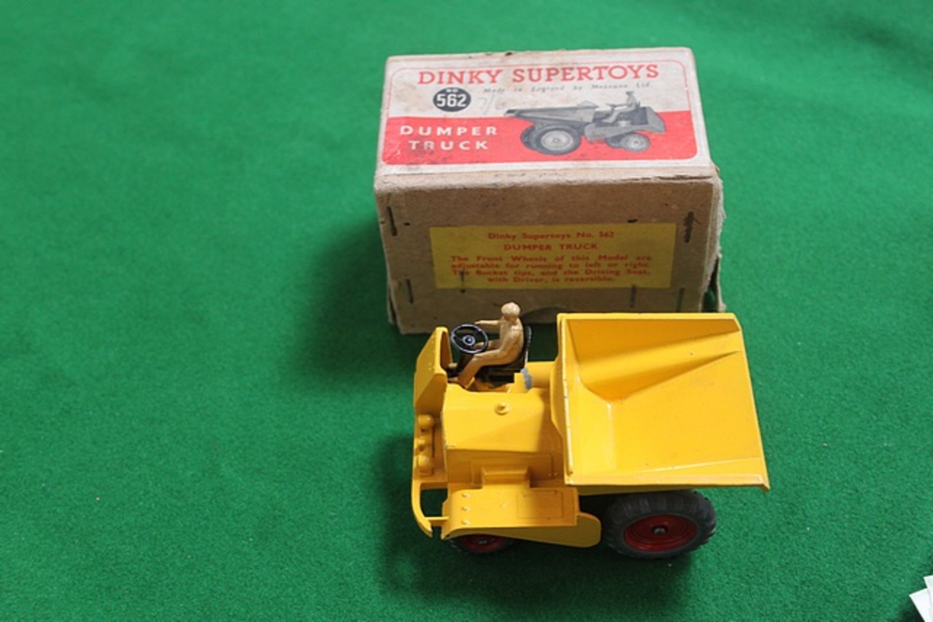 Dinky Toys Diecast #562 Dumper Truck Complete With Box