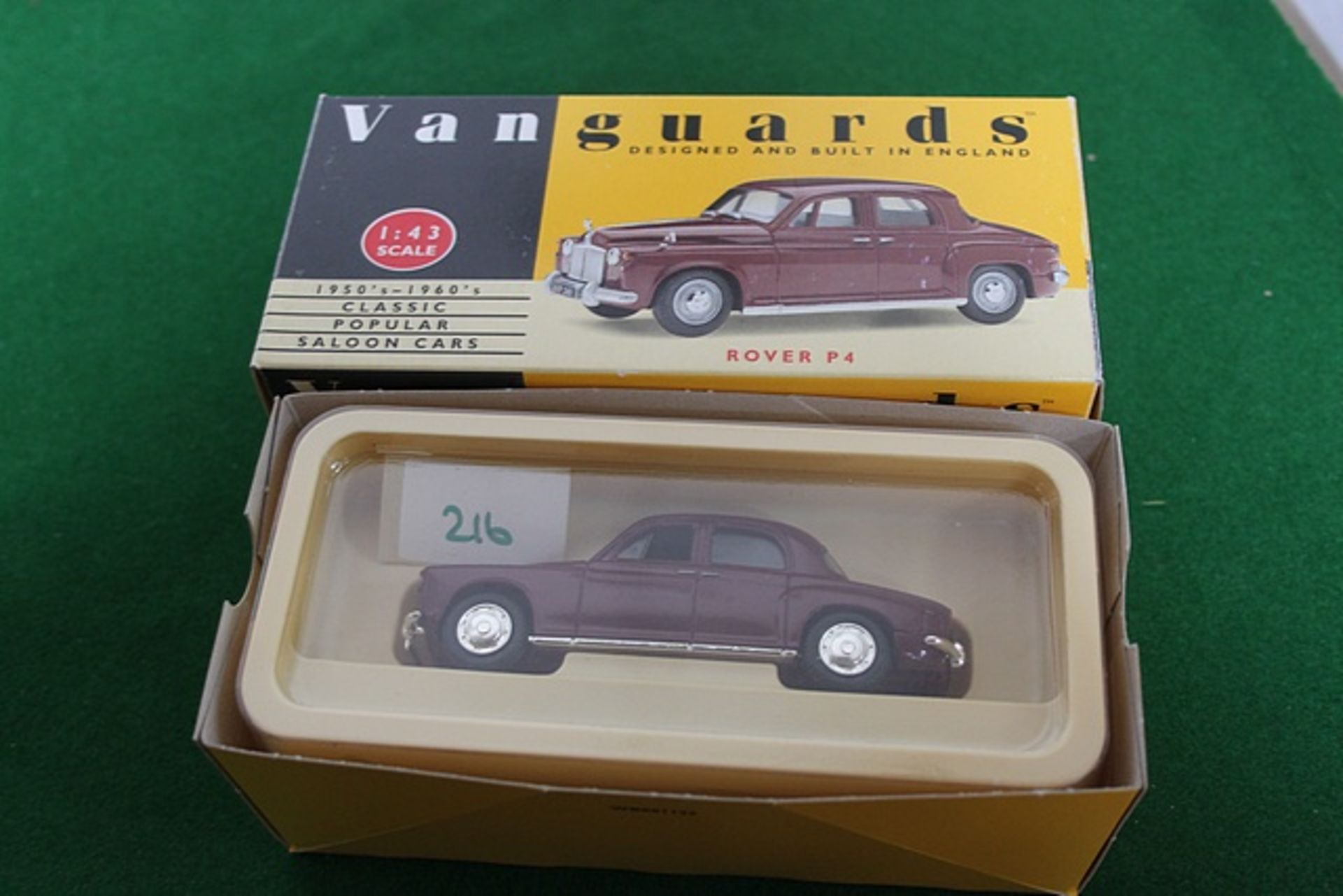 Vanguards # VA19000 1950s To 1960s Classic Popular Saloon Cars Scale Rover P4 In Maroon Scale1/43 - Image 3 of 3