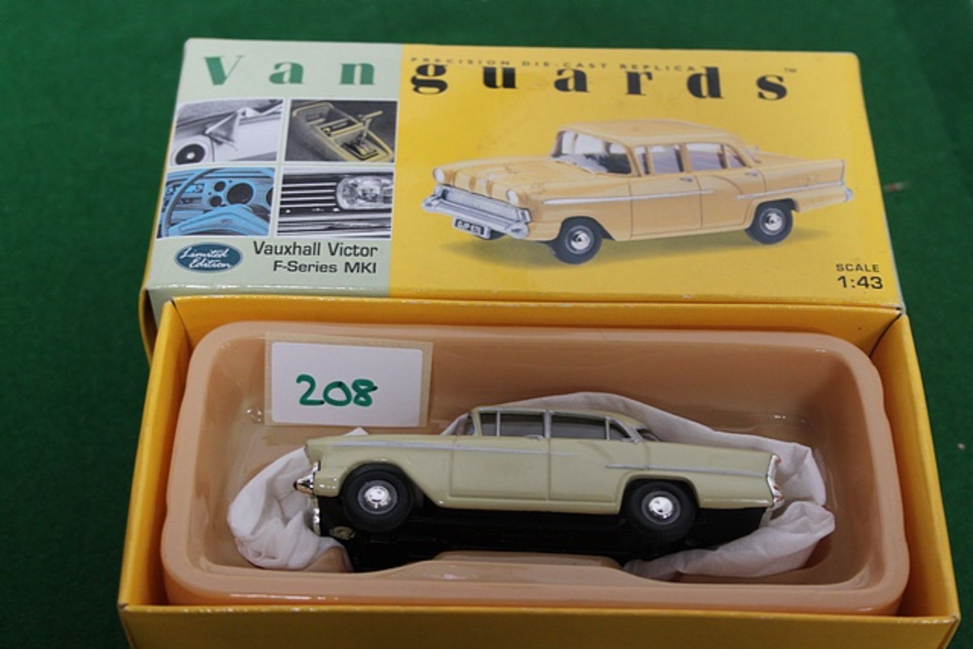 Vanguards # VA38001 Vauxhall Victor F-Series Mark 1 In Primrose Yellow Scale 1/43 Complete With Box - Image 3 of 3