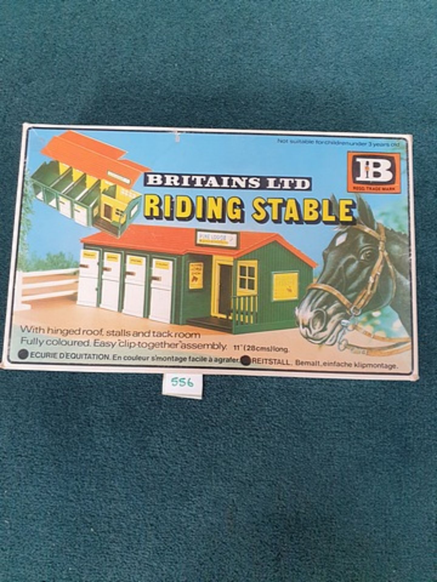 Britains Ltd Riding Stable SET Horses Are 1 1/2 And 2 Inches High The Set Includes 9 Horses 6 Riders