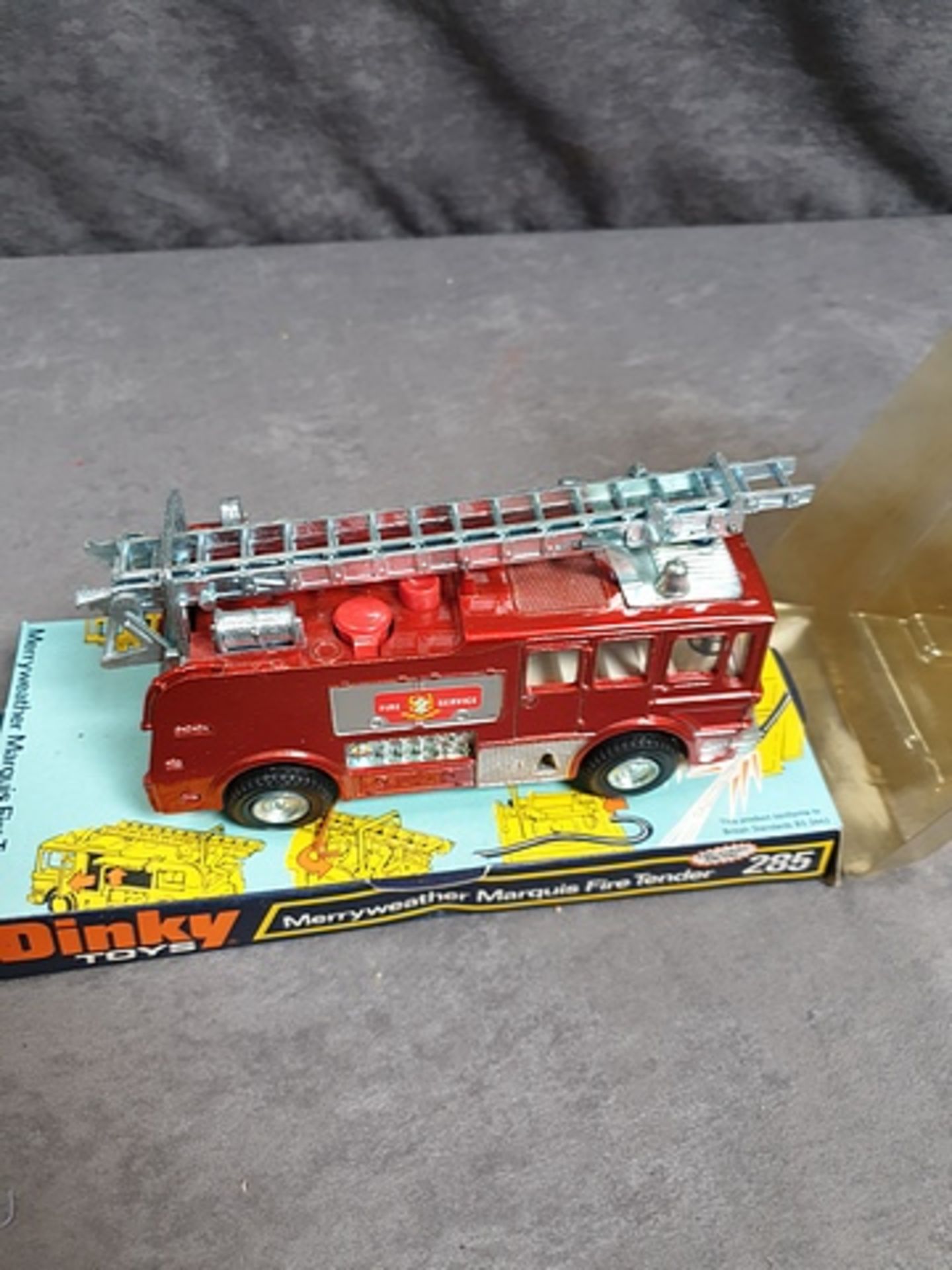 Dinky Diecast Toys #285 Merryweather Marquis Fire Tender Complete In Box