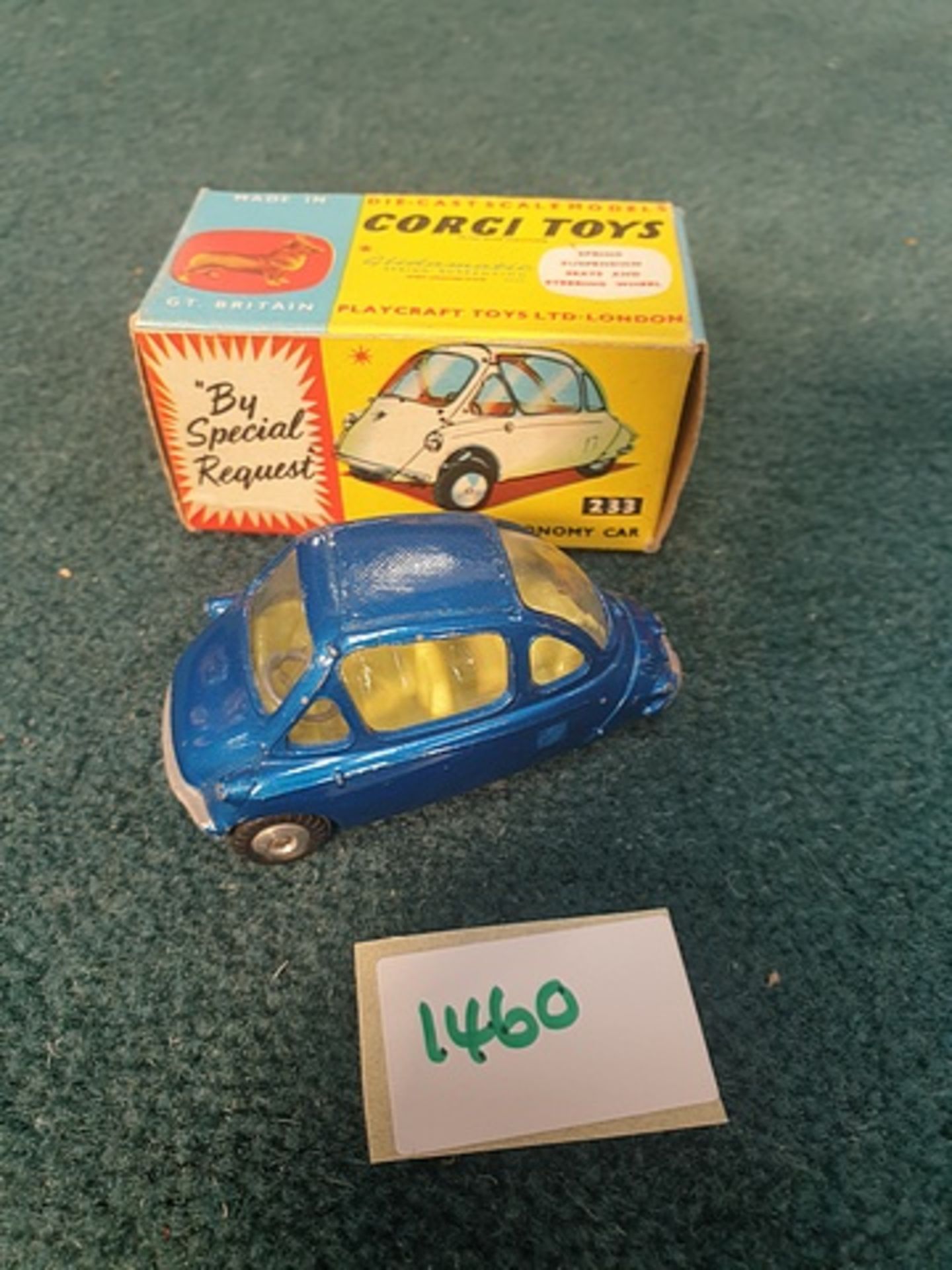 Corgi Toys #233 Heinkel-I Economy Car Model in Mint condition in Crisp box