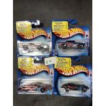 4 X Hotwheels Cars From The Star Spangled 2 Set Comprising Of; #2/5 T-Bird 1957 #3/5 Chevy 1957 #4/5