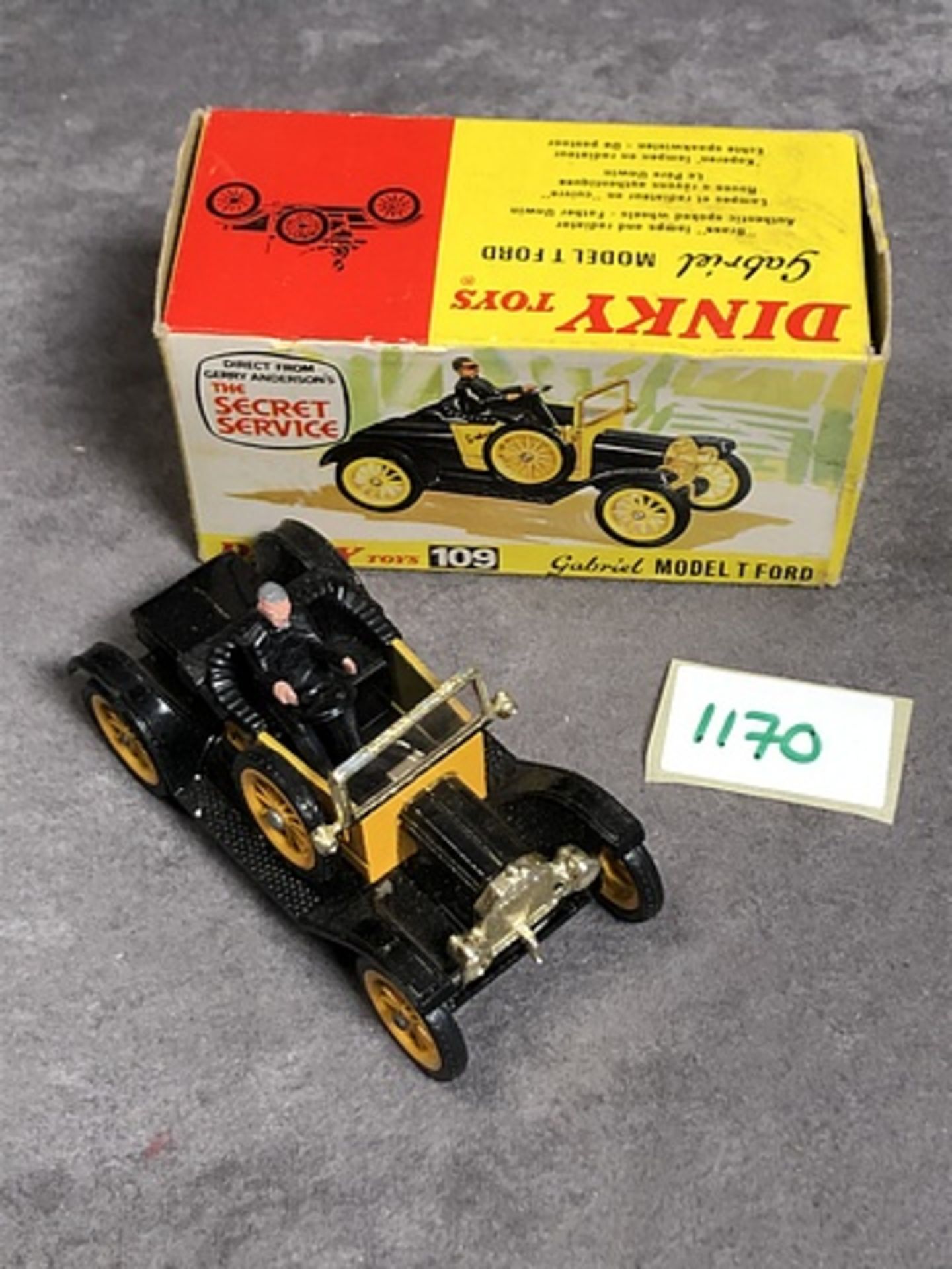 Dinky Toys Diecast #109 Direct From Gerry Anderson's The Secret Service Gabriel Model T Ford Model - Image 2 of 2