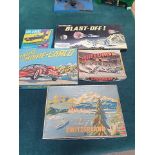 5 X Board Games Comprising Of; Blast Off, Car Capers, Speedway, Rallye Monte-Carlo, Tour Of