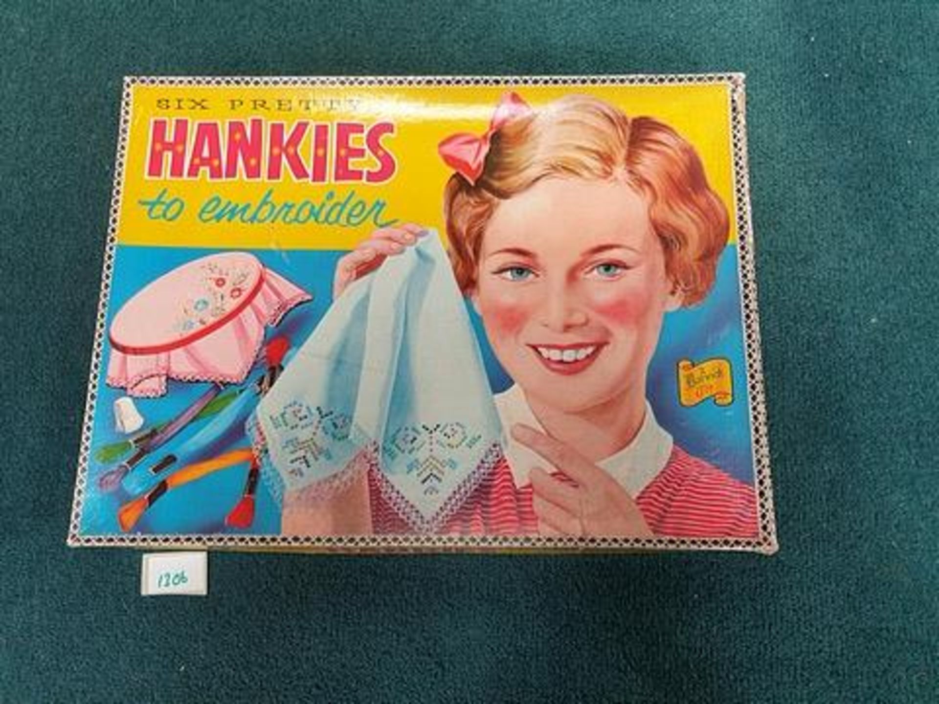 Berwick Toy Six Pretty Hankies To Embroider Complete In Box - Image 2 of 2