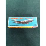 T.T. Toy company (Japan) tin friction powered Pan Am boeing 747 Jumbo Jet airplane complete with