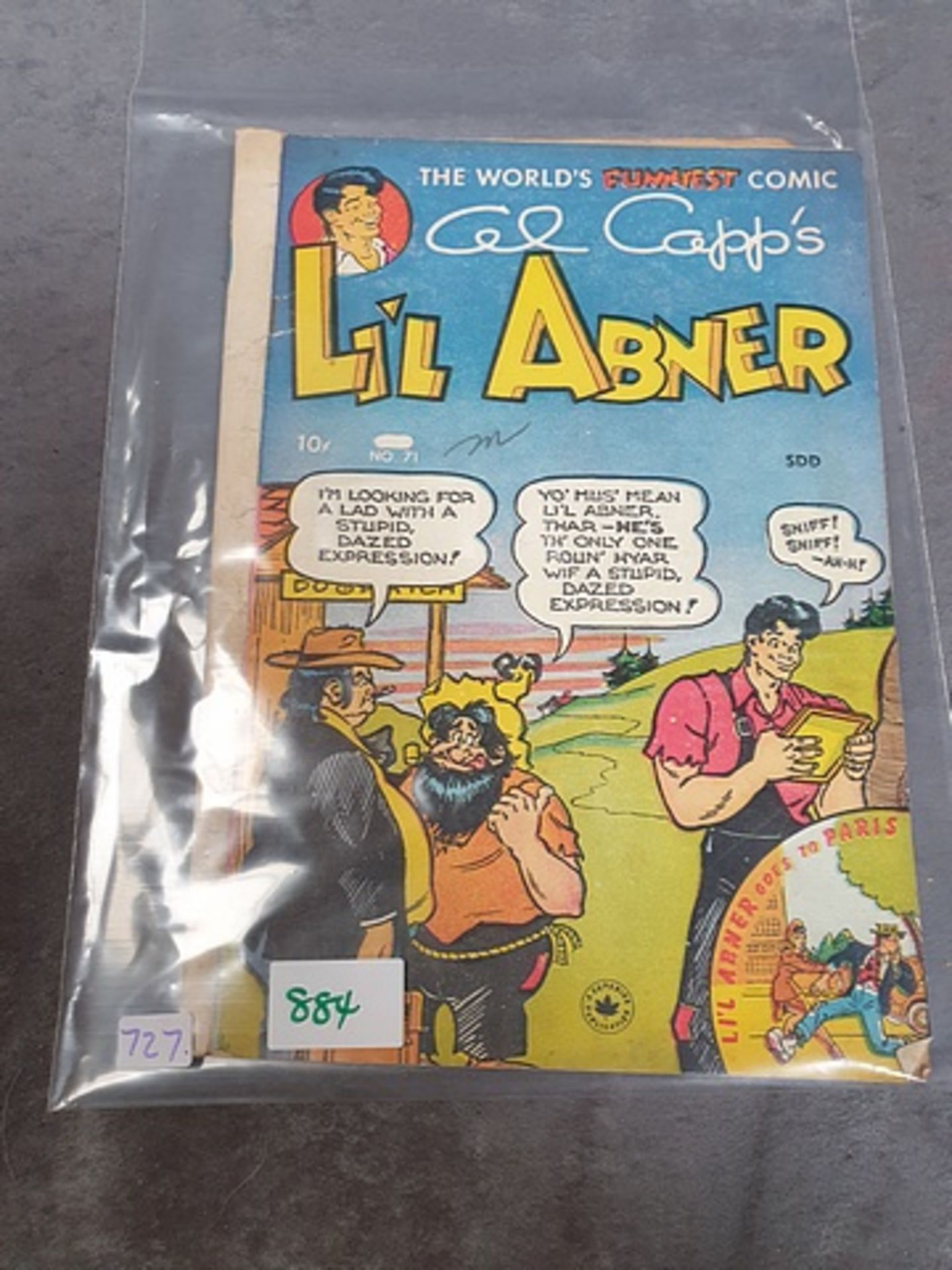 Toby 1949 Series Al Capp's Li'l Abner #71 Li'l Abner Meets Lorna Goon July 1949