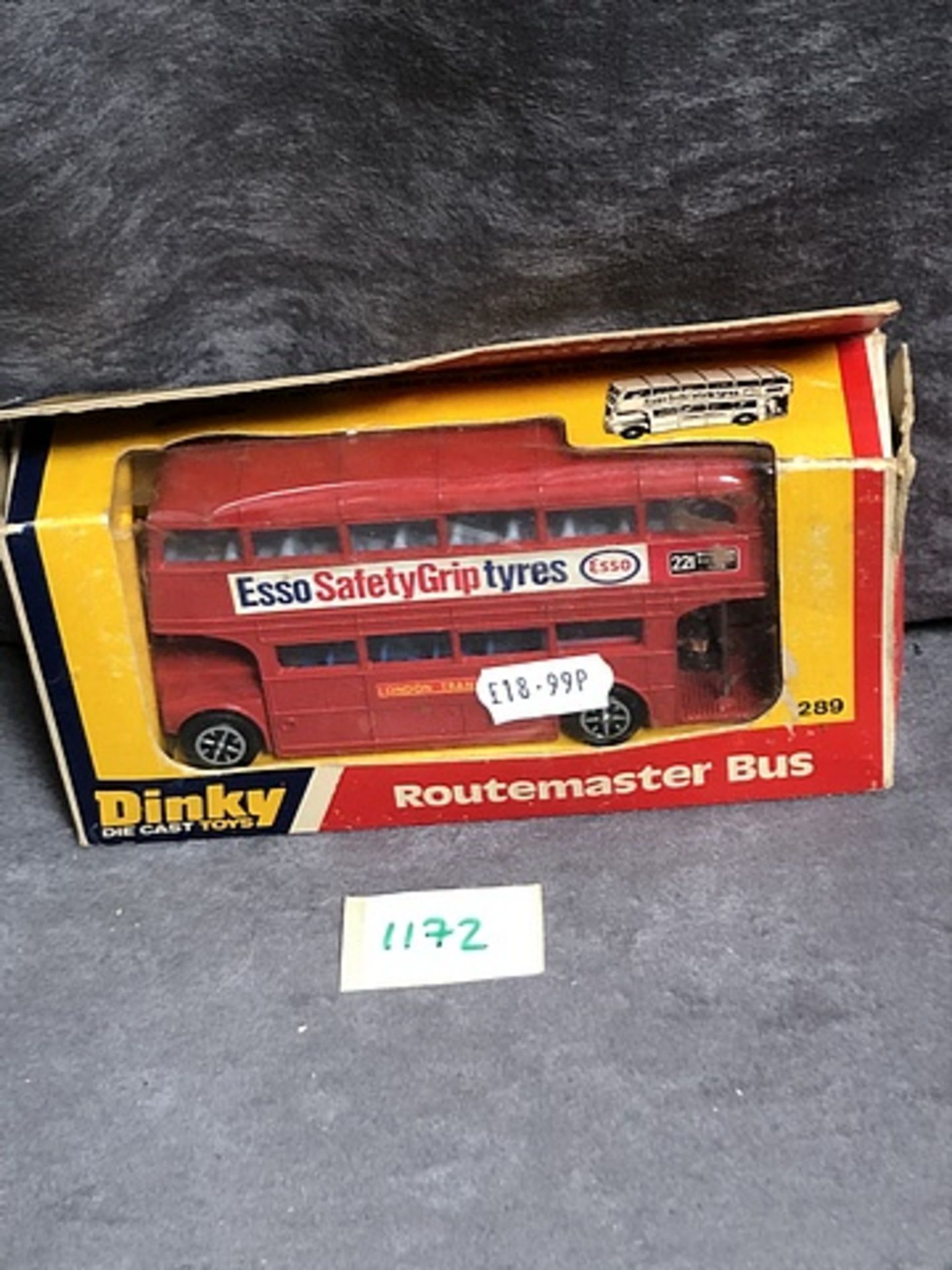 Dinky Toys Diecast #289 Route Master Bus Complete With Box