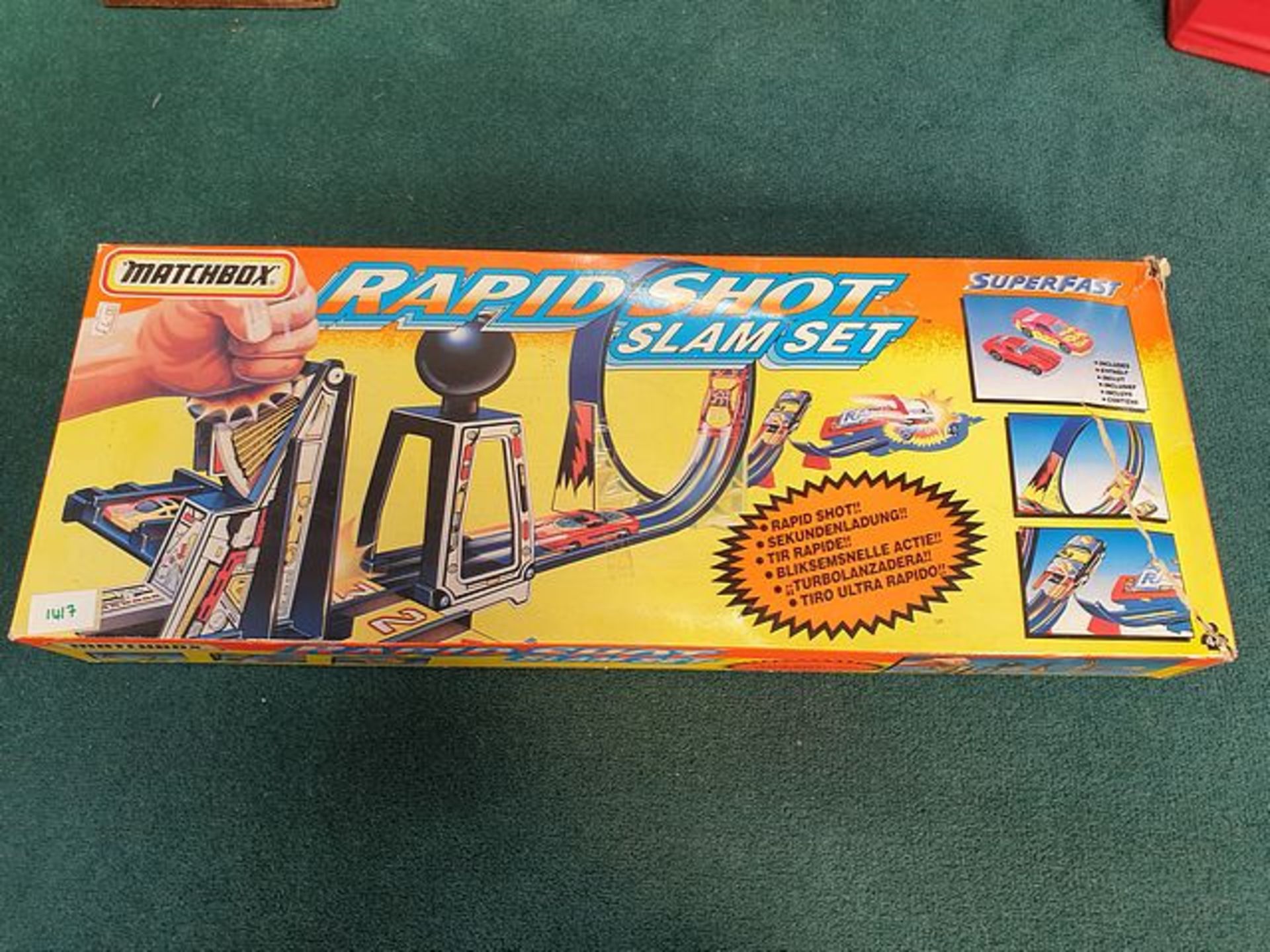 Matchbox Superfast Rapid Shot Slam Set 1995 Complete In Box