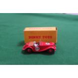 Dinky Toys Diecast #108 MG Midget Sport Car In Red With Racing #24 Complete In Box