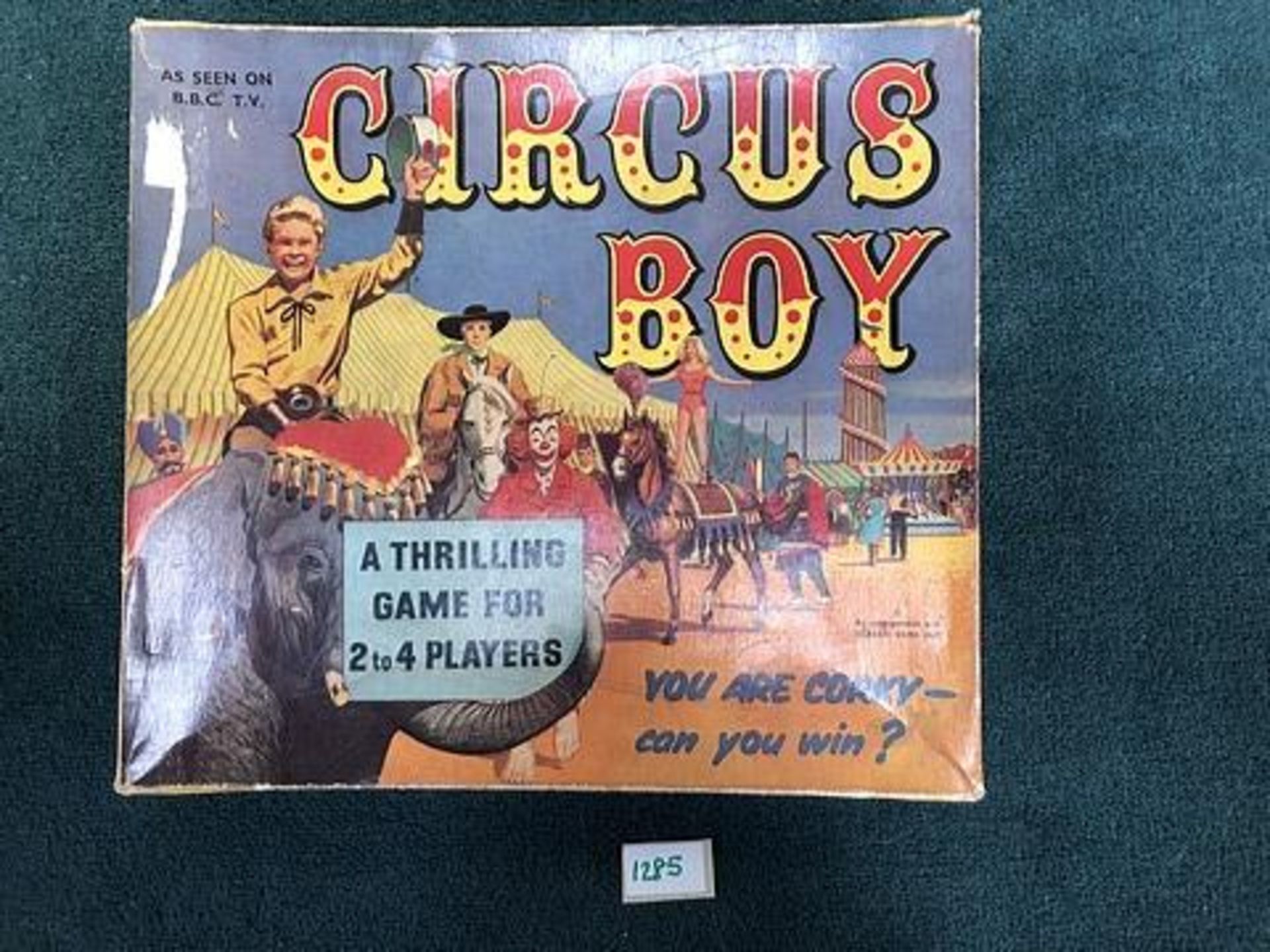 Ariel Game 1950s Circus Boy Ã¢â‚¬ËœAs Seen On BBC TVÃ¢â‚¬â„¢ An Ariel Game