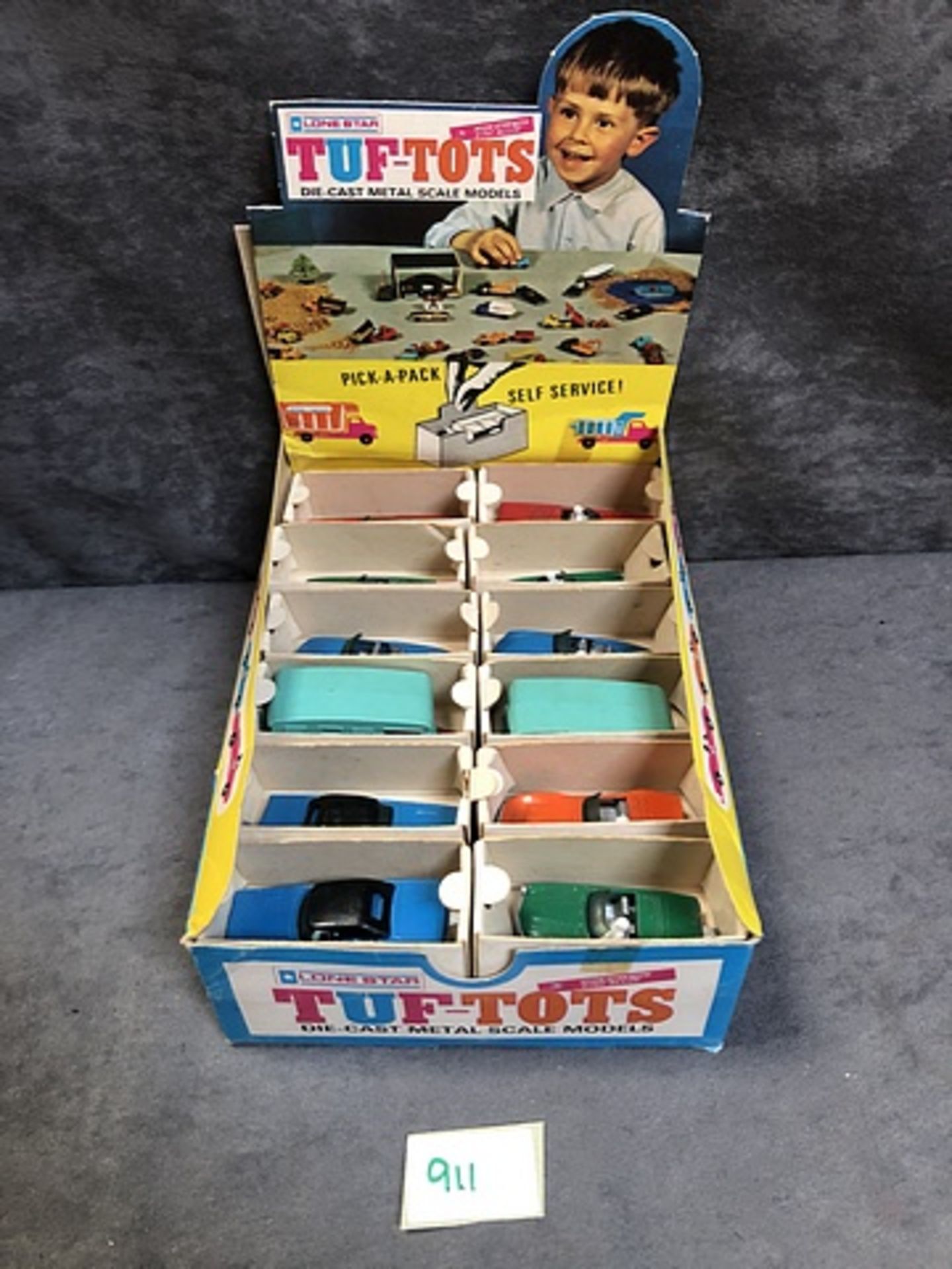 Lone Star Tuf-Tots Diecast Trade Box Containing 24 Cars With 6 Different Models - Image 2 of 2