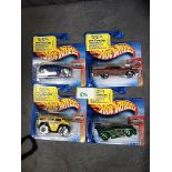 4 X Hotwheels Cars From The 2004 First Editions Set Comprising Of; #14/100 Bling Cadillac