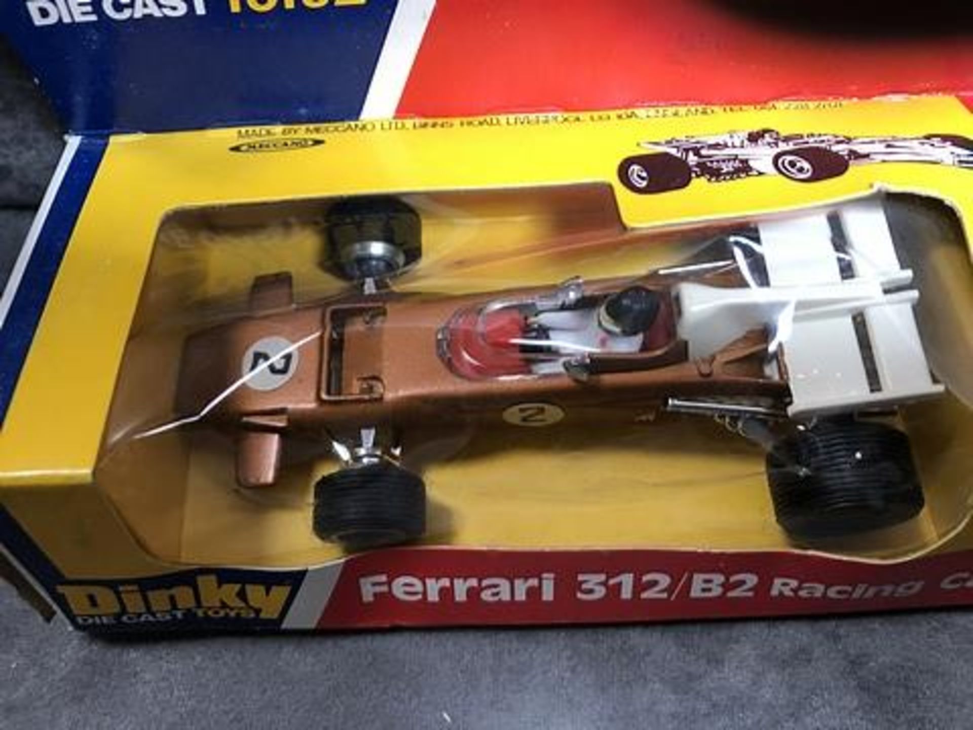 Dinky Toys Diecast #226 Ferrari 312/B2 Racing Car Model is in Mint condition in a box