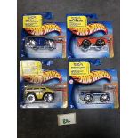 4 X Hotwheels Cars From The 2004 First Editions Set Comprising Of; #14/100 Blings Cadillac