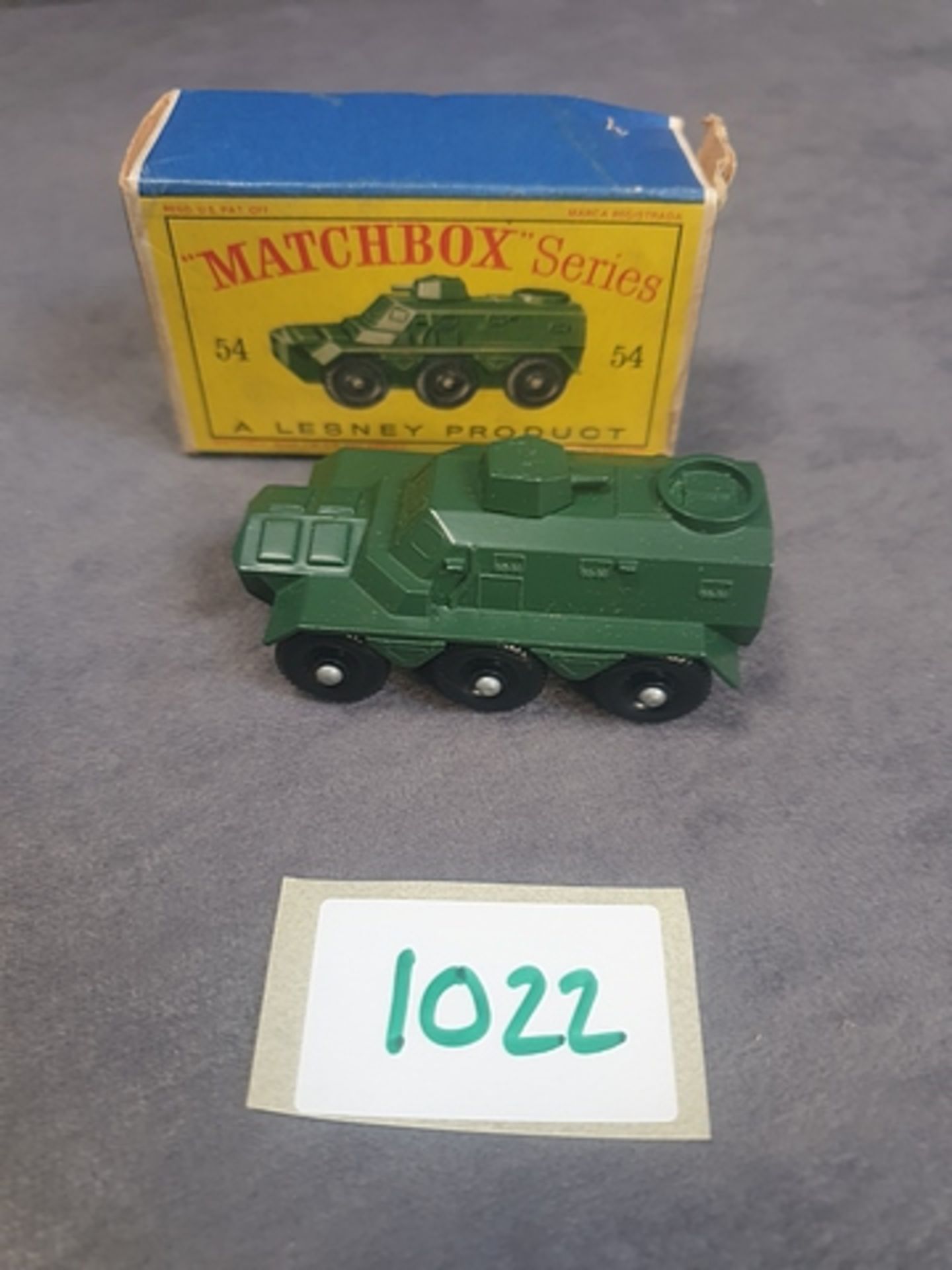 Matchbox Lesney # 54 Saracen Carrier Completed With Box