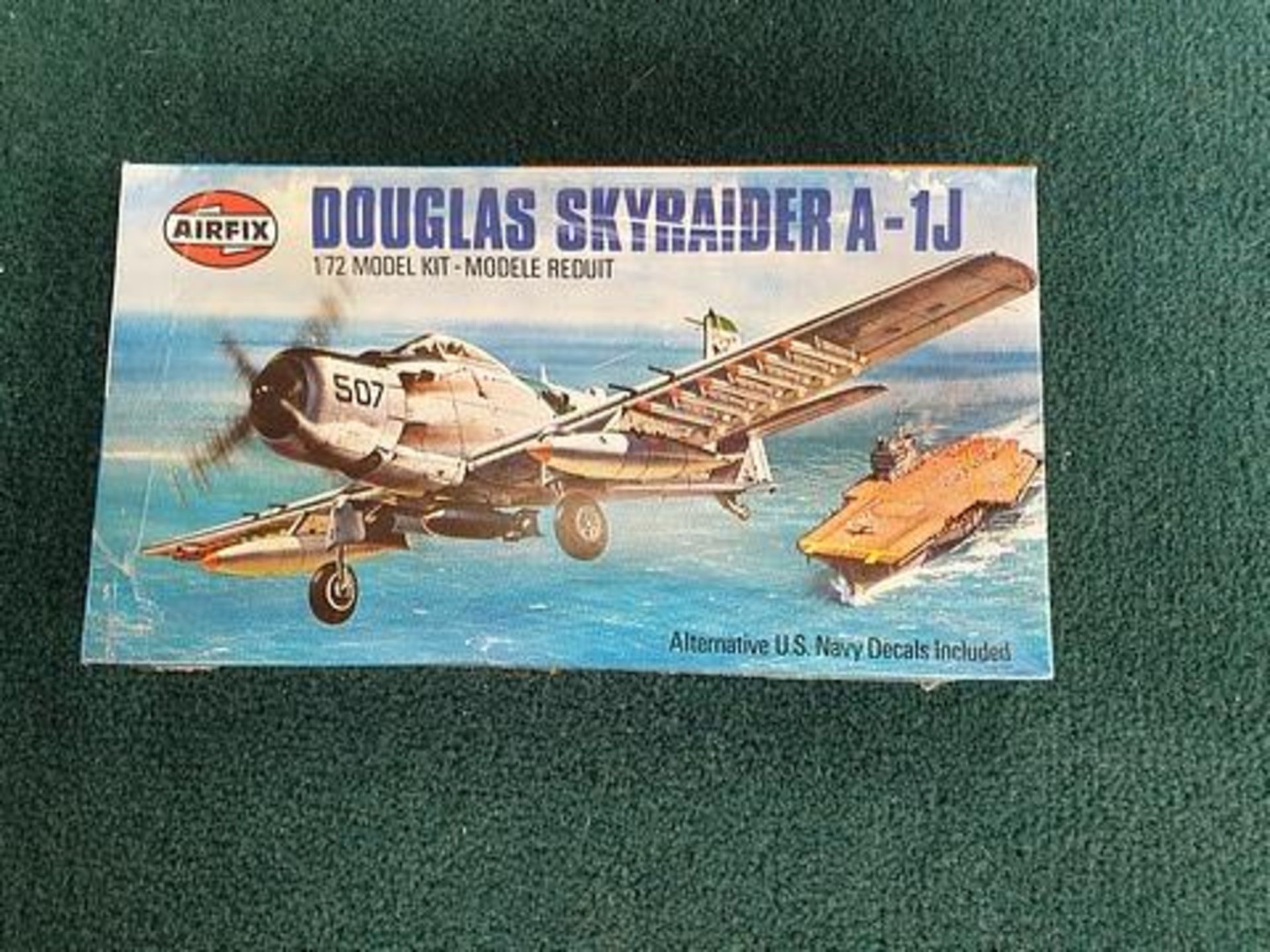 Airfix Model Kit Scale 1/72 Cat # 9 02030 Series 2 Douglas Skyraider A-1J Complete With Box