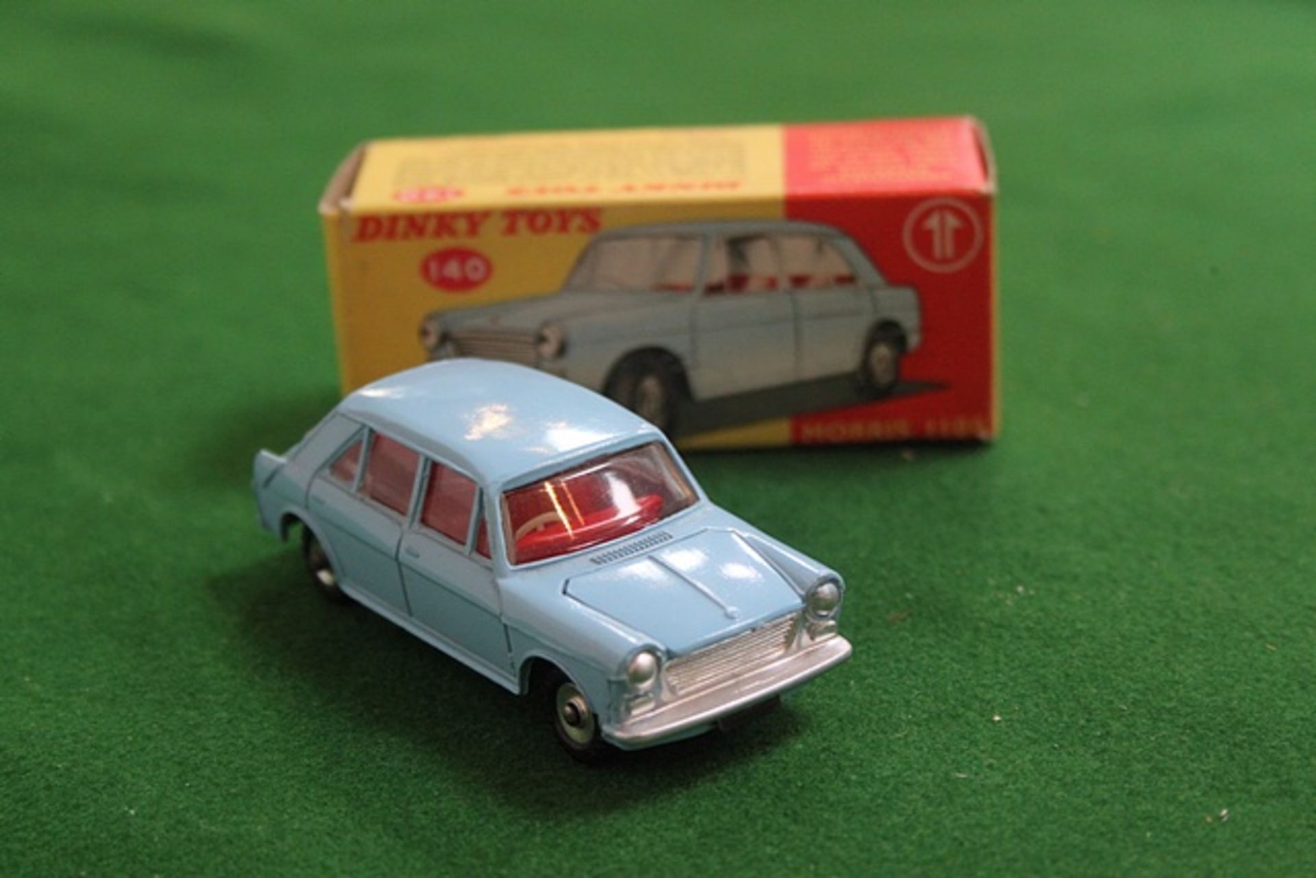 Dinkly Toys Diecast #140 Morris 1100 In Blue With Red Interior Complete With Box