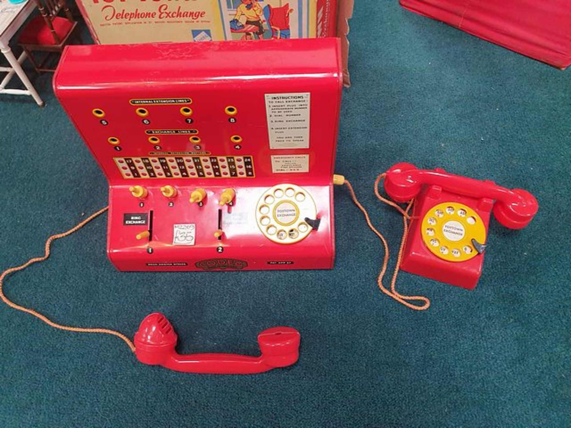 Codeg Toy Town Telephone Exchange 1950s Complete With Box