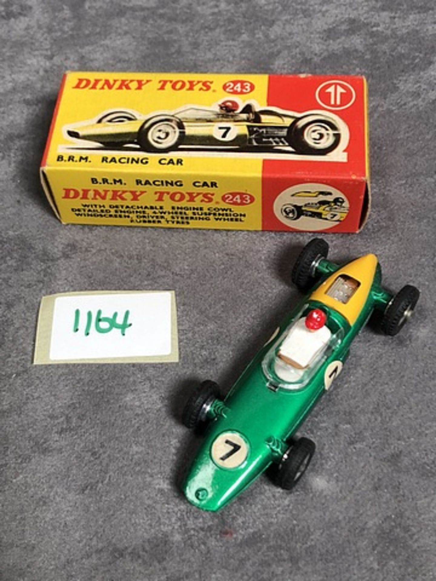 Dinky Toys Diecast #243 BRM Racing Car in a crisp box - Image 2 of 2