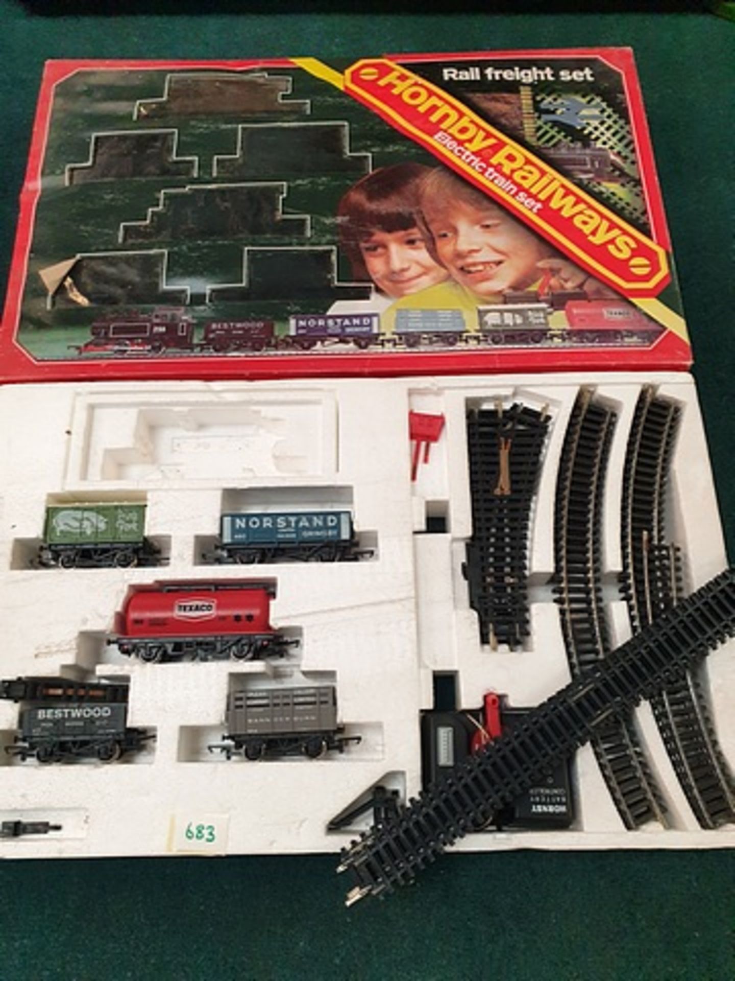 Hornby Rail Freight Set (missing the 256 0-4-0 Loco) complete in box