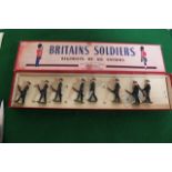 W Britain #2091 Diecast Britains Soldiers Regiments Of All Nations Fire Brigade Complete With Box