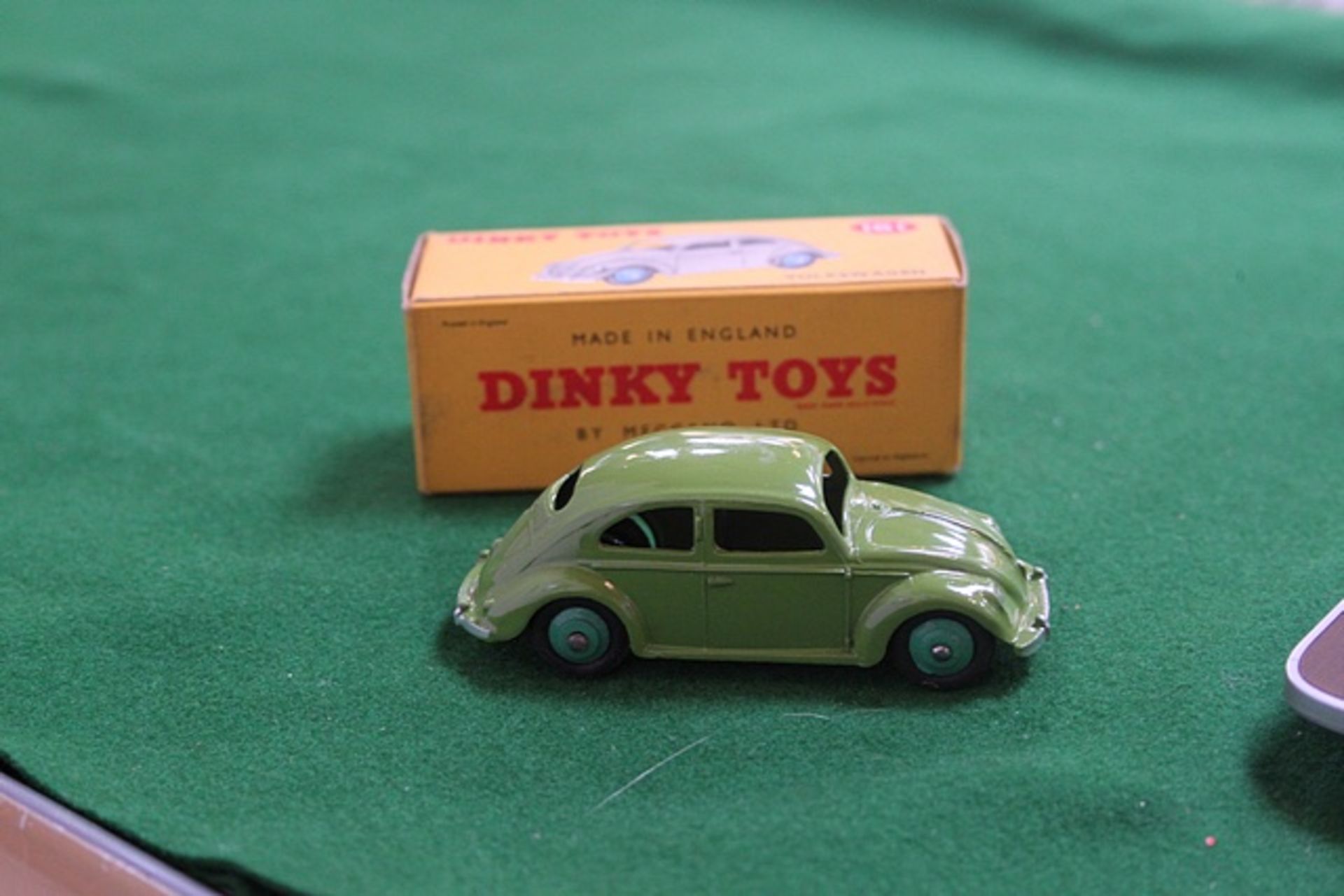 Dinky Toys Diecast #181 Volkswagen In Green Complete With Box