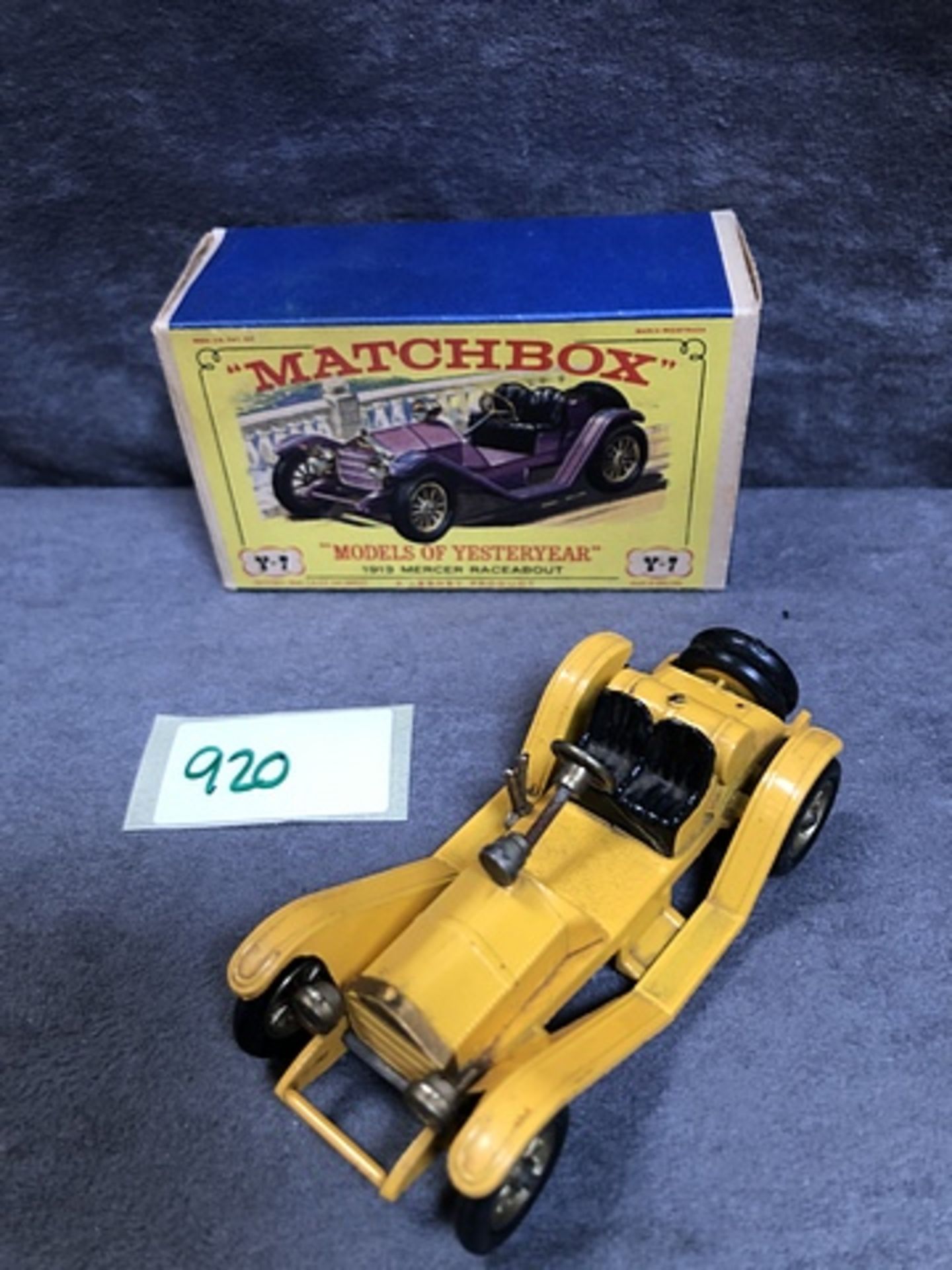 Matchbox Lesney Diecast # Y-7 1913 Mercer Race About Complete With Box - Image 2 of 2