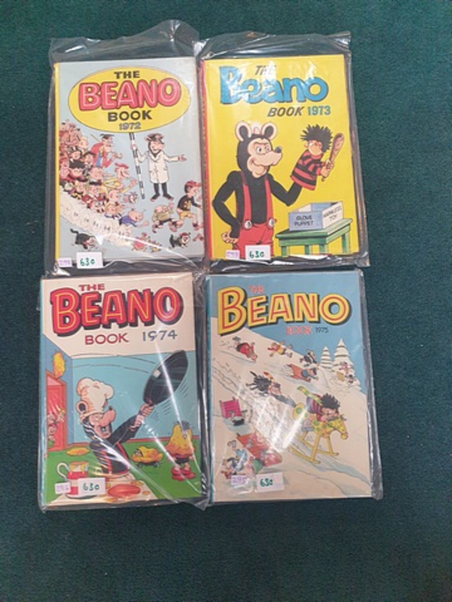 4 x D.C. Thomson and Co. The Beano Annual 1972,1973,1974 and 1975